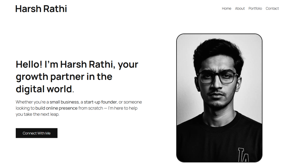Portfolio-website-of-harsh-rathi